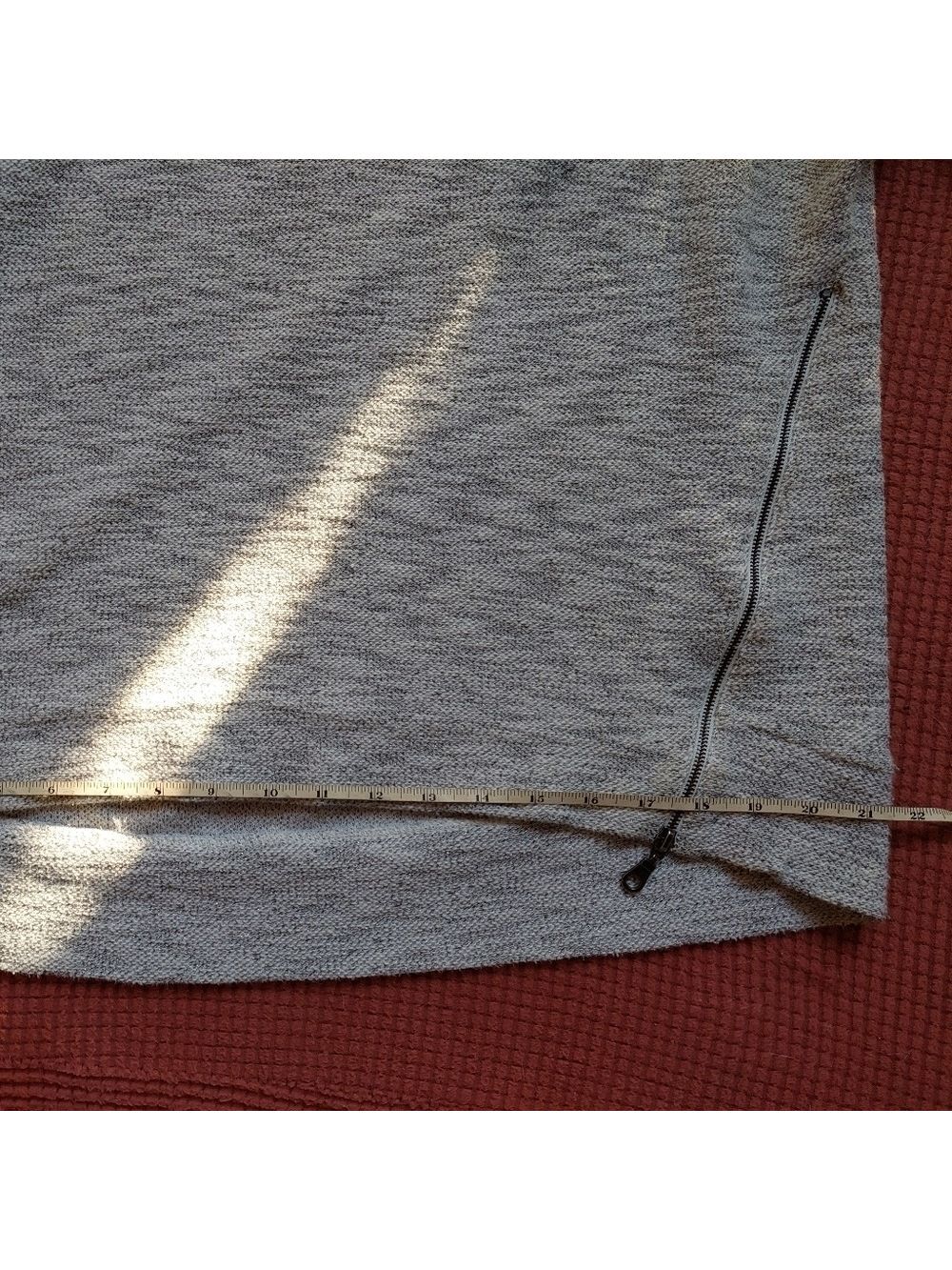Denver Hayes Side Zippered 3/4 Sleeve Sweatshirt - Picture 9 of 16